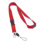 Lanyard with buckle and safety clasp, Doubleclip Extra