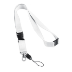 Lanyard with buckle and safety clasp, Doubleclip Extra