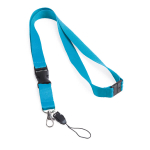 Lanyard with buckle and safety clasp, Doubleclip Extra