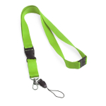Lanyard with buckle and safety clasp, Doubleclip Extra