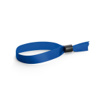 Soft, glossy satin event wristband with secure fastening