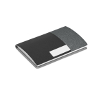 Elegant set with card holder and keyring grey colour first view
