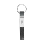 Elegant set with card holder and keyring grey colour image with logo 6
