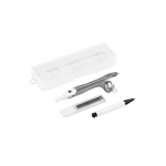 Case made of PP with compass and lead pencil, College white colour third view