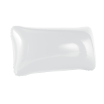 Inflatable beach cushion made of opaque PVC in colours white colour