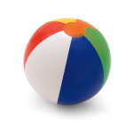 Multicoloured inflatable beach ball, opaque PVC