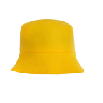 Panama-style polyester hat, ideal for hot days yellow colour