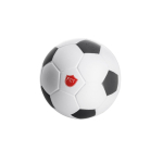Anti-stress football, artificial leather black colour image with logo 2