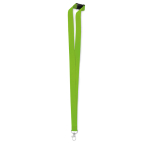 Lanyard with carabiner and safety lock apple green colour