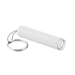 Flashlight branded with a glowing logo as a promotional item third view