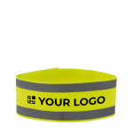 Reflective, sporty lycra wristband for promotional events view with print area