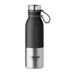 Drip-proof thermos bottle with elegant design, 600 ml black colour main view