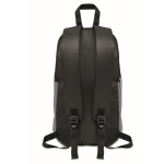 Backpack for hiking made of polyester dark grey colour fourth view