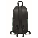 Backpack for hiking made of polyester dark green colour fourth view