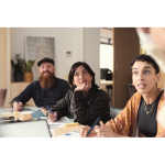 Sustainable ballpoint pen made of a wheat straw mix, blue ink second ambient view