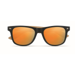 Sunglasses, bamboo temples & mirrored lenses, UV400 protection