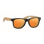 Sunglasses, bamboo temples & mirrored lenses, UV400 protection second view
