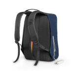 Exclusive anti-theft laptop backpack, 15.6” blue colour third view