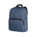 Polyester laptop backpack with plenty of storage 14'' blue colour