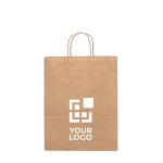 Medium kraft paper bag with twisted handles, 115 g/m2 main view