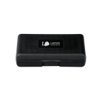 45-piece steel and plastic tool set in case black colour image with logo