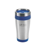 Affordable stainless steel and plastic thermos mug, 410 ml main view