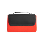 Foldable picnic blanket in fleece, 180 g/m² red colour
