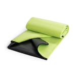 Foldable picnic blanket in fleece, 180 g/m² light-green colour third view