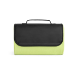 Foldable picnic blanket in fleece, 180 g/m² light-green colour
