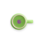 Coffee mug in bright colours, 370 ml, Mochaccino light-green colour image with logo 4