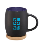 Ceramic mug with wooden base or lid 400 ml main view