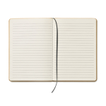 A5 notebook, recycled paper, cardboard cover black colour fourth view