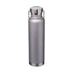 Thermal steel bottle with wide opening, 650 ml grey colour
