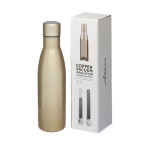 High-quality stainless steel bottle, 500 ml gold colour