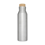 Steel bottle with cork lid, 590 ml silver colour