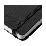 Premium executive A4 lined notebook black colour close-up view 1