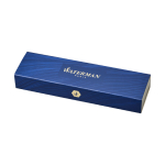 Classic steel pen with modern design blue ink, Waterman Graduate silver colour second view with box