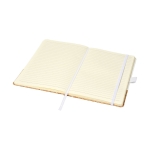 Elegant notebook with cork cover, A5 lined pages white colour