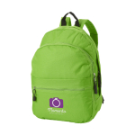 Backpack in youth style in many colours lime colour