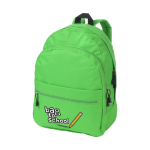 Backpack in youth style in many colours light-green colour