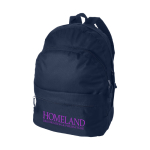 Backpack in youth style in many colours navy-blue colour