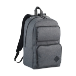 Corporate backpack for laptop made of 600D polyester, 15.6” grey colour