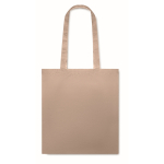 Affordable tote bag in bright colours for events, 180 g/m2 sand colour second view