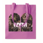 Affordable tote bag in bright colours for events, 180 g/m2 violet colour main view