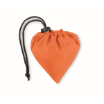 Foldable bag made from recycled plastic, Strawberry RPET orange colour second view