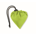 Foldable bag made from recycled plastic, Strawberry RPET lime colour second view