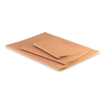 Eco A6 notebook with cardboard cover, cream pages beige colour fifth view