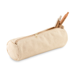 Cotton pencil case ideal for pencils and pens beige colour second view