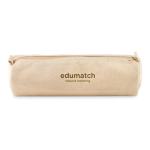 Cotton pencil case ideal for pencils and pens beige colour second main view