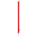 RPET lanyard with metal carabiner and safety clasp, 20mm red colour